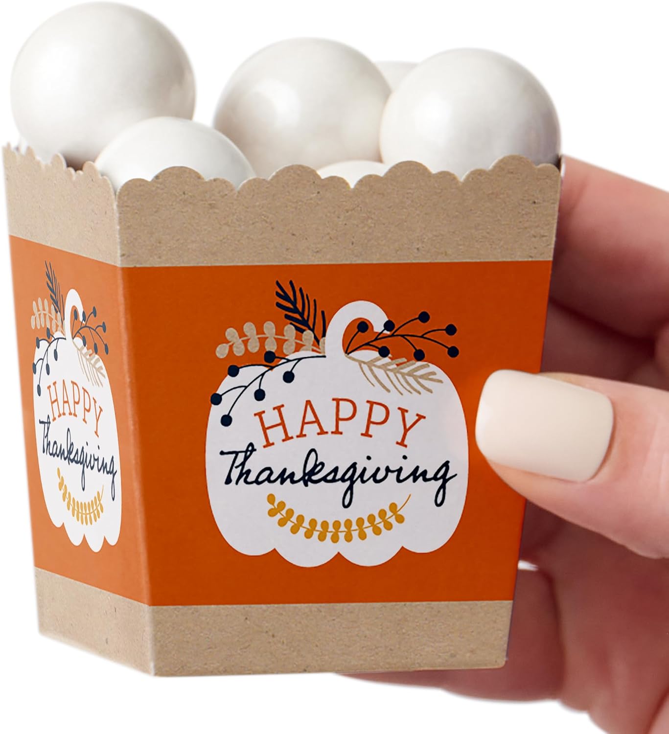Big Dot of Happiness Happy Thanksgiving Party Favor Boxes Set of 12