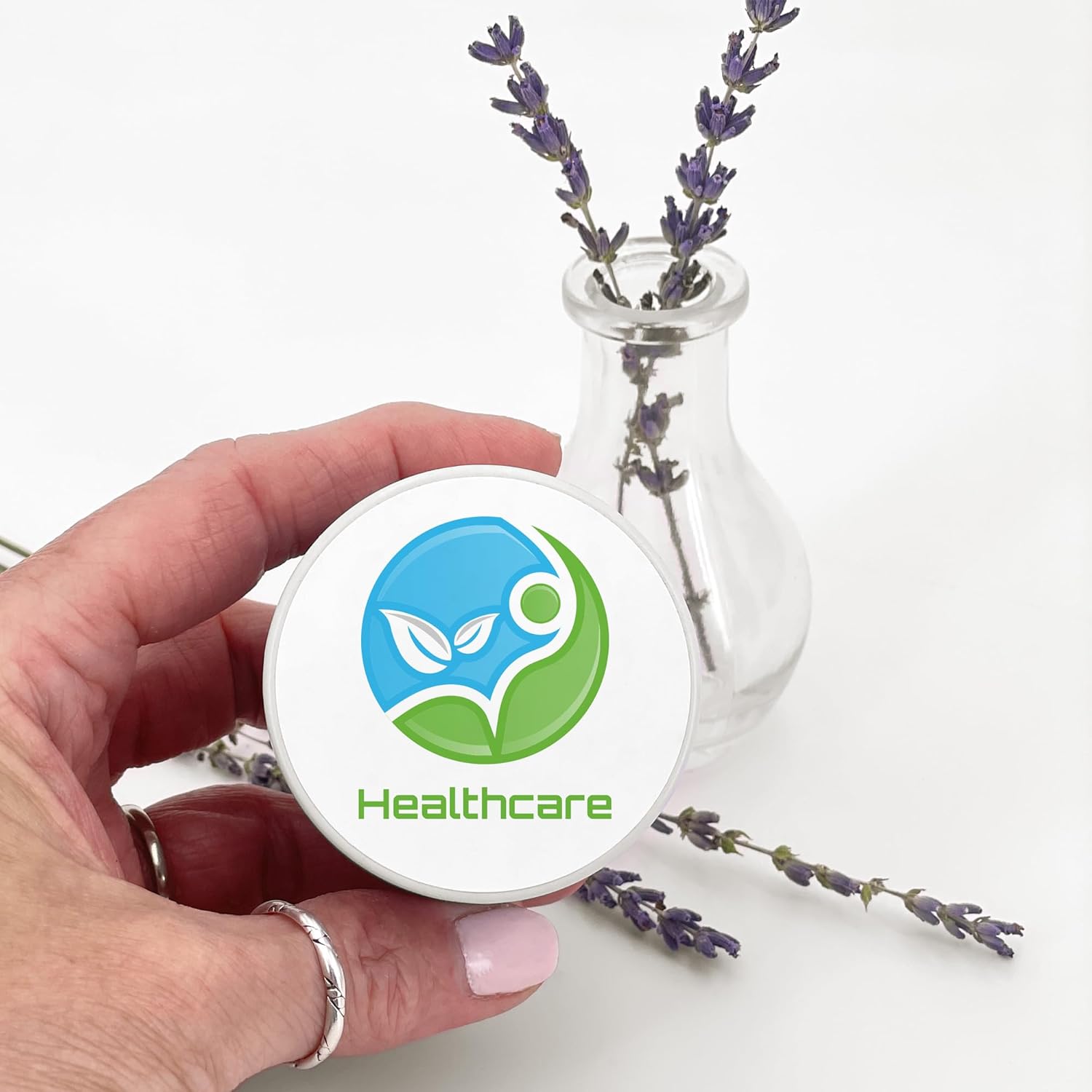Custom Candles with Logo - 10 Pack - White Tin