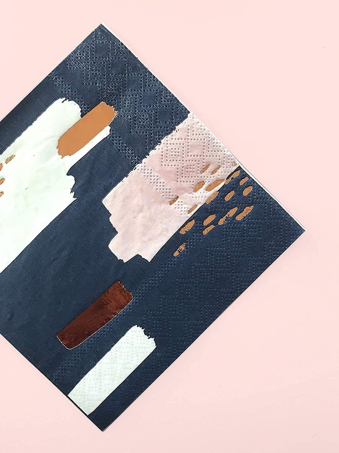 Harlow Grey Erika Navy Party Napkins Set 20 Ct