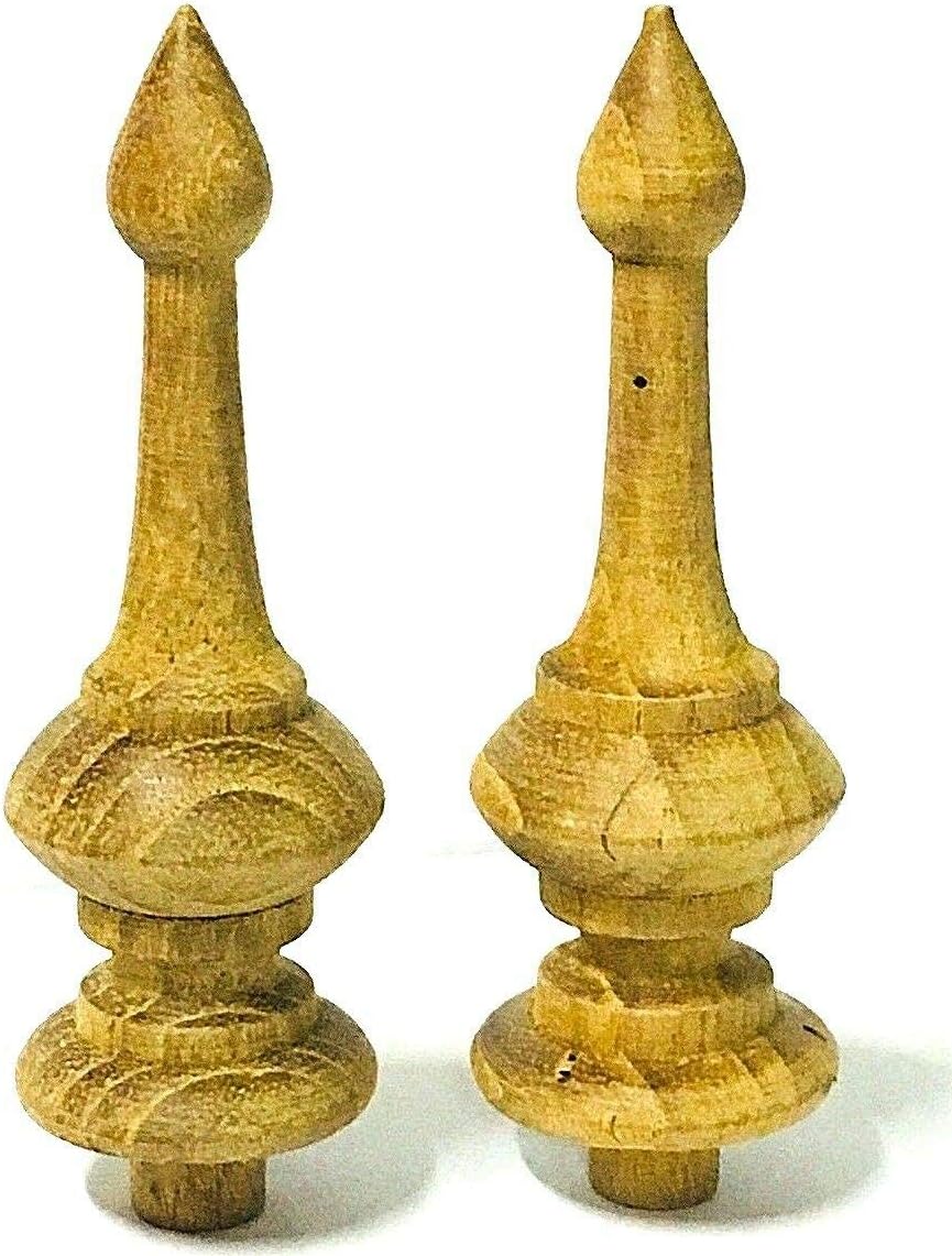 Sittikatechai Teak Wooden Finials 2Pcs
