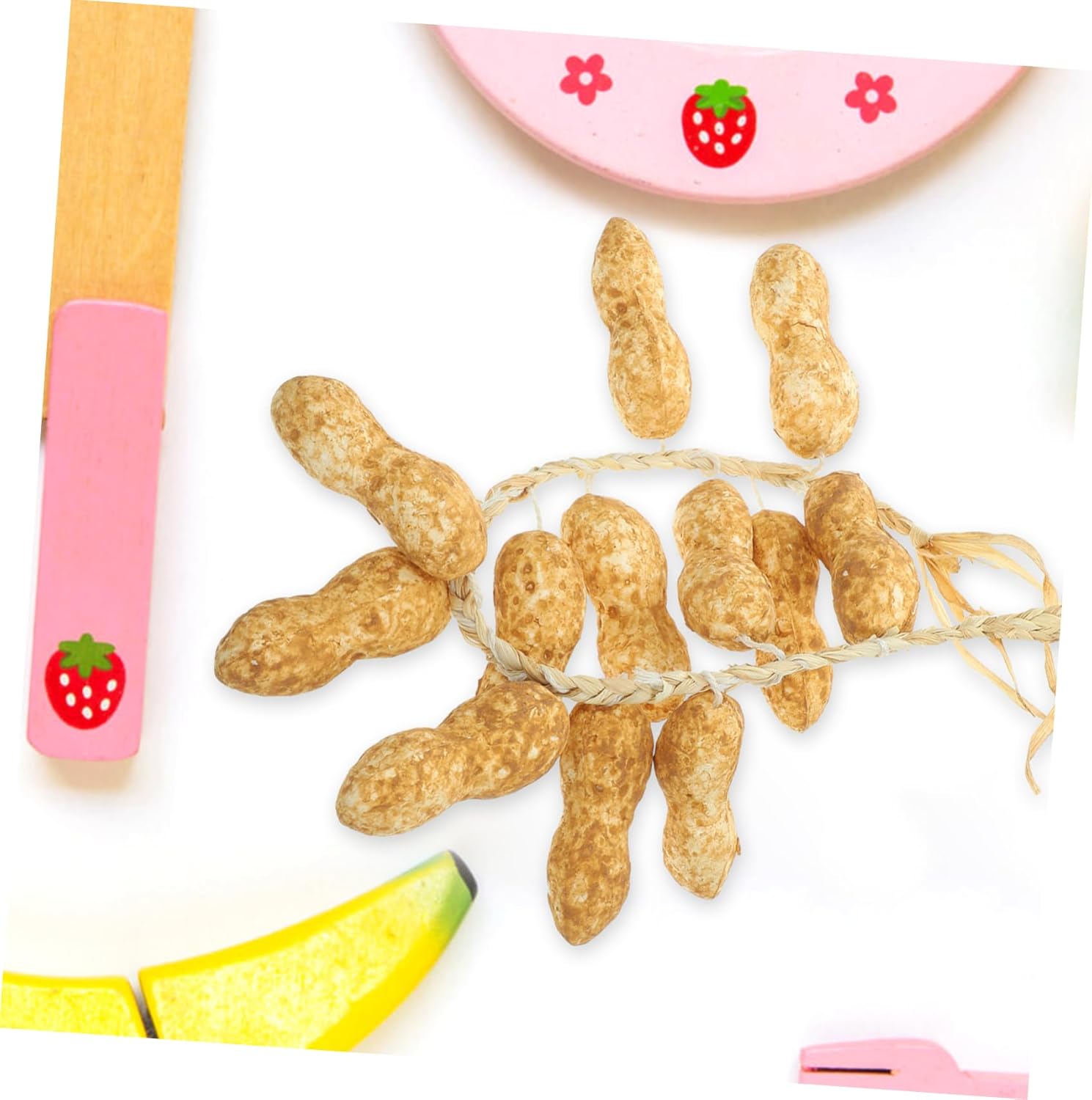 5pcs Realistic Faux Peanut String Decor Photo Props