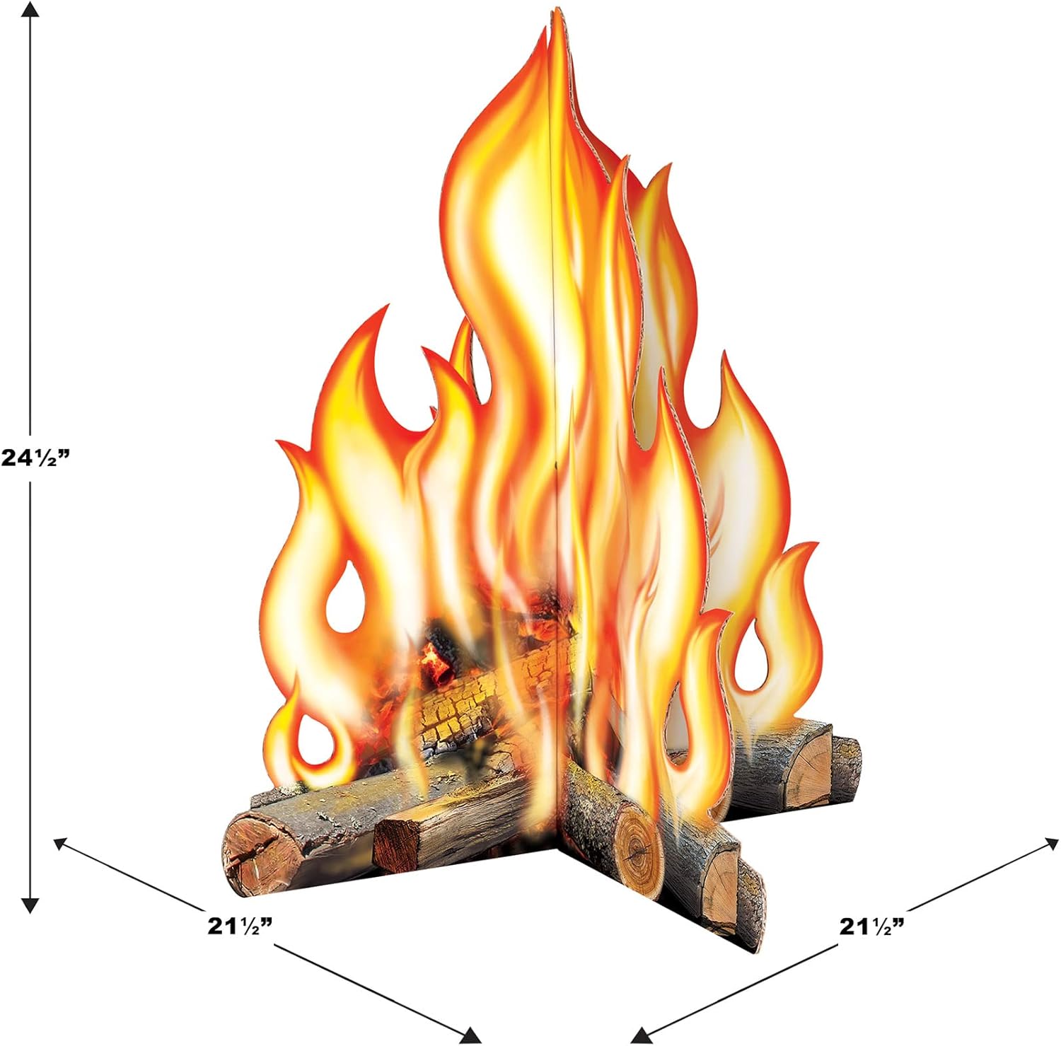 Beistle 2525 x 215 Inch Campfire Photo Prop