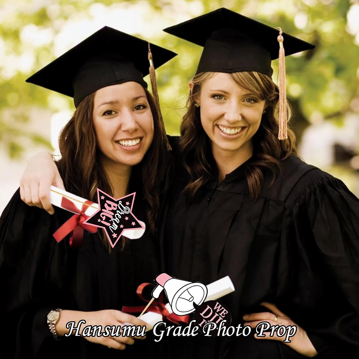 24Pcs 2025 Graduation Photo Booth Props