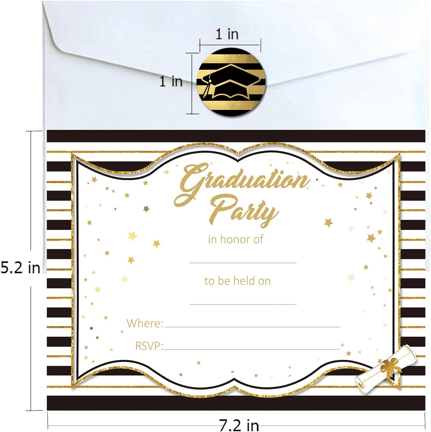 Omgouue Graduation Party Invitations 32Ct