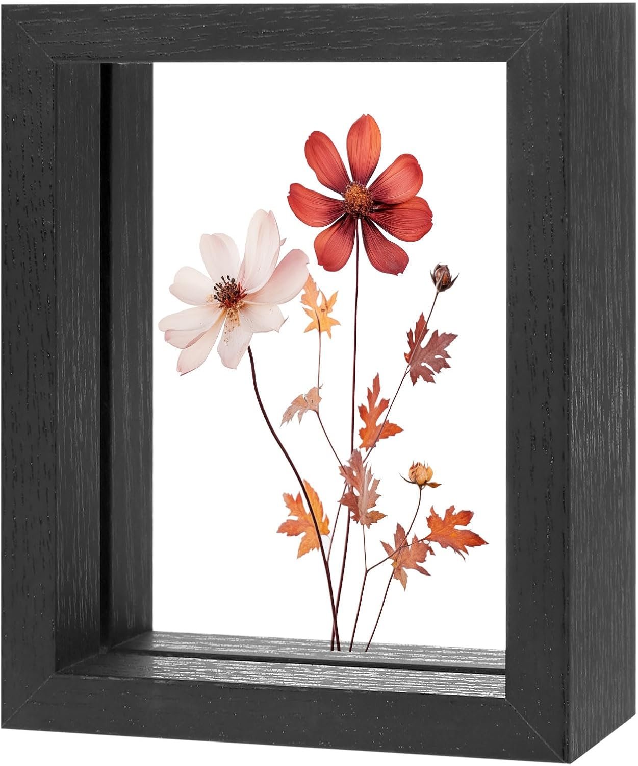 Wooden Pressed Flower Frame 3x4 Inch Black