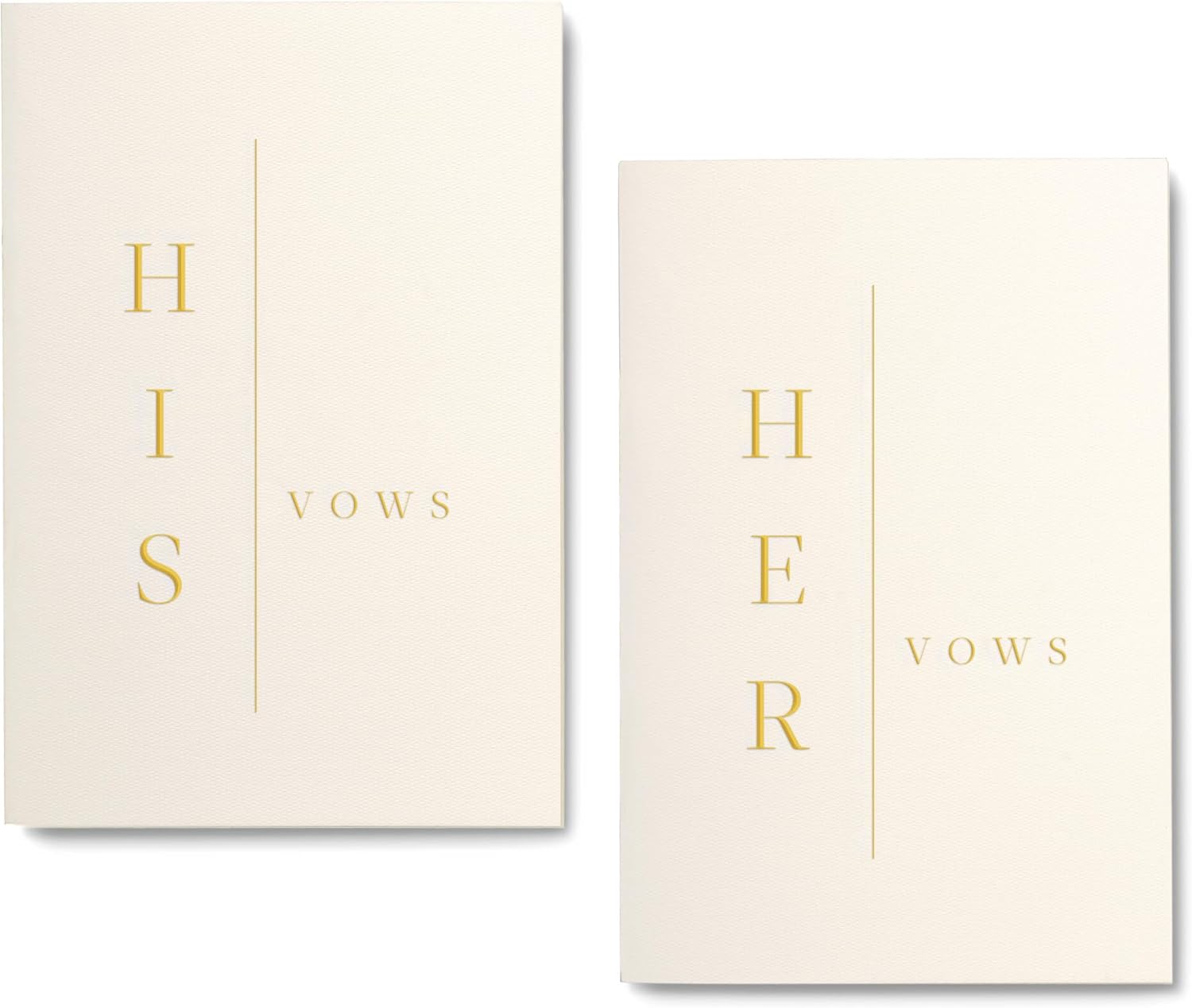UNITED ESELL Modern Wedding Vow Book His and Hers