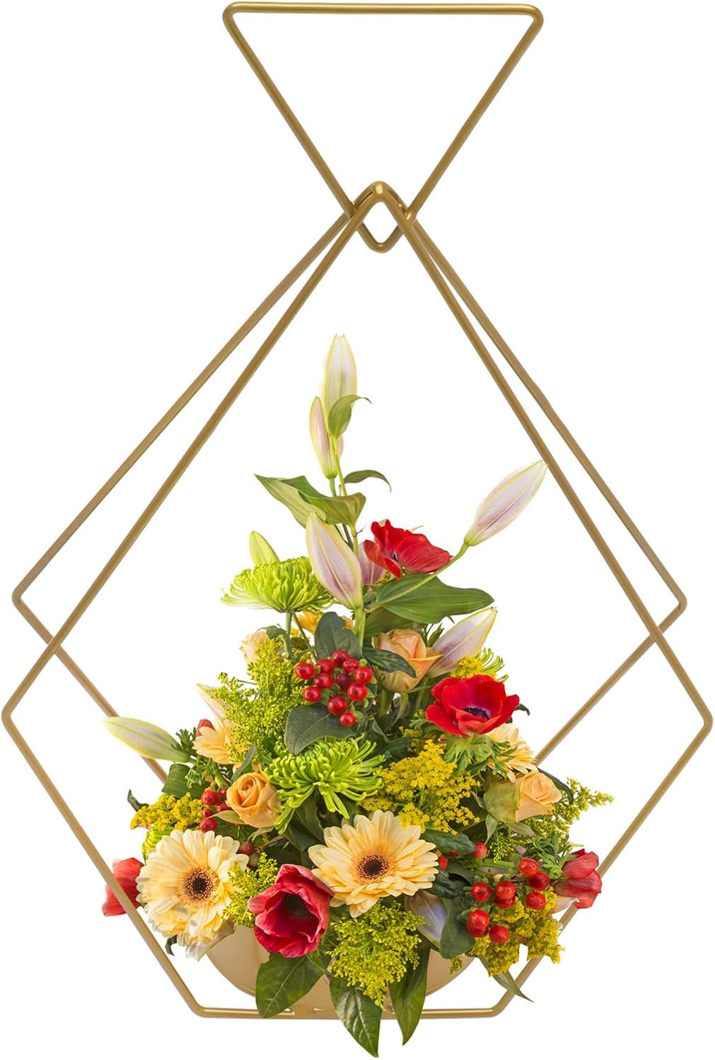 10pcs Metal Geometric Gold Centerpiece for Weddings