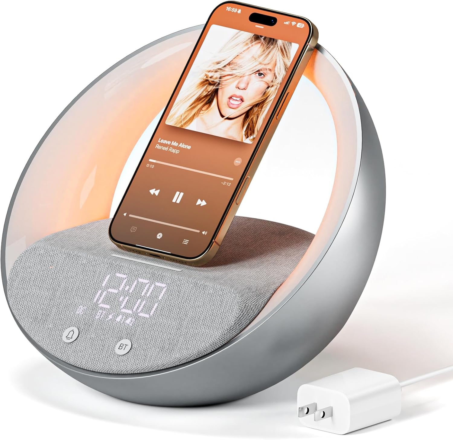 Bluetooth Alarm Clock with Sunrise Simulation and Night Light