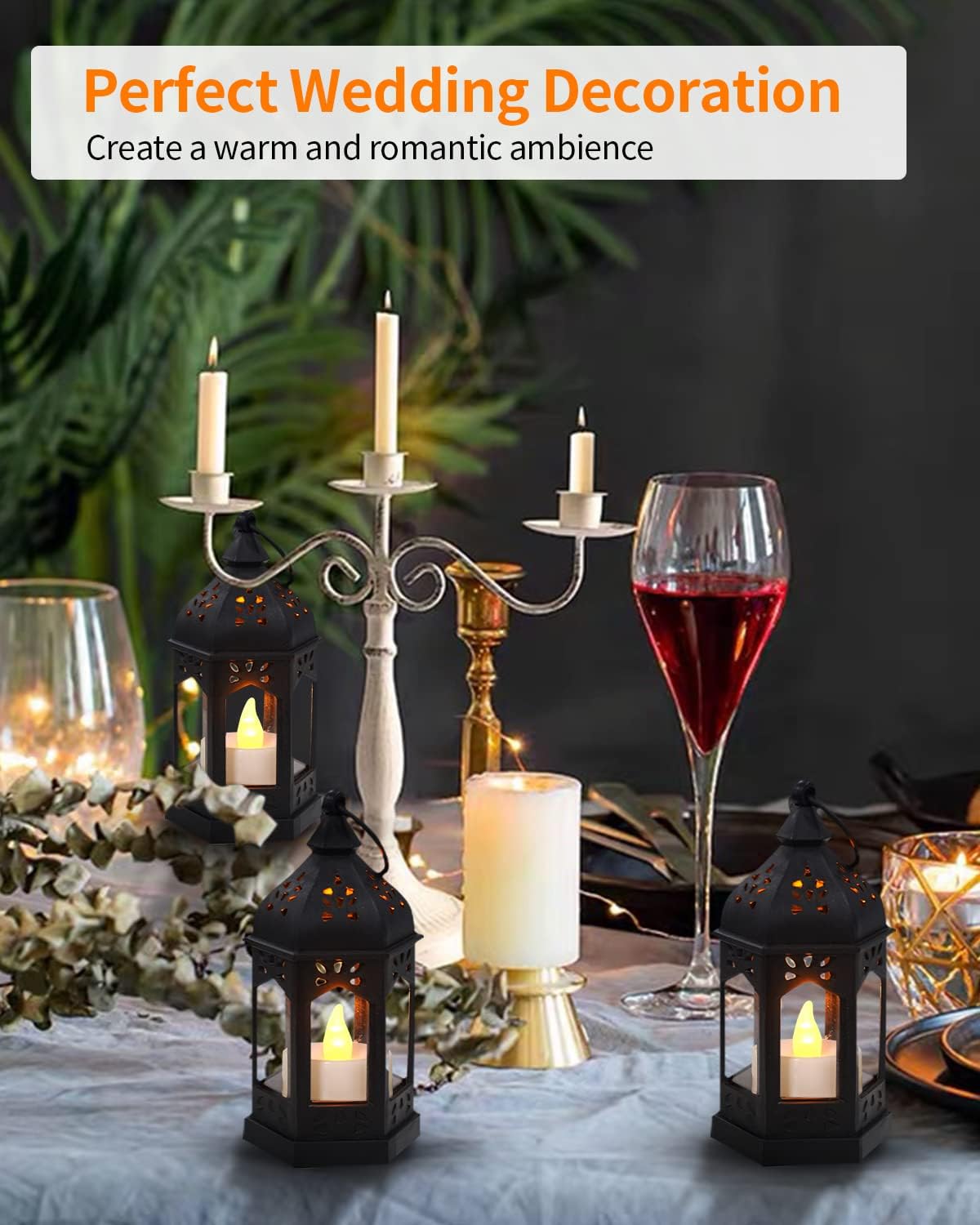 SHYMERY Decorative Candle Lantern Set of 6
