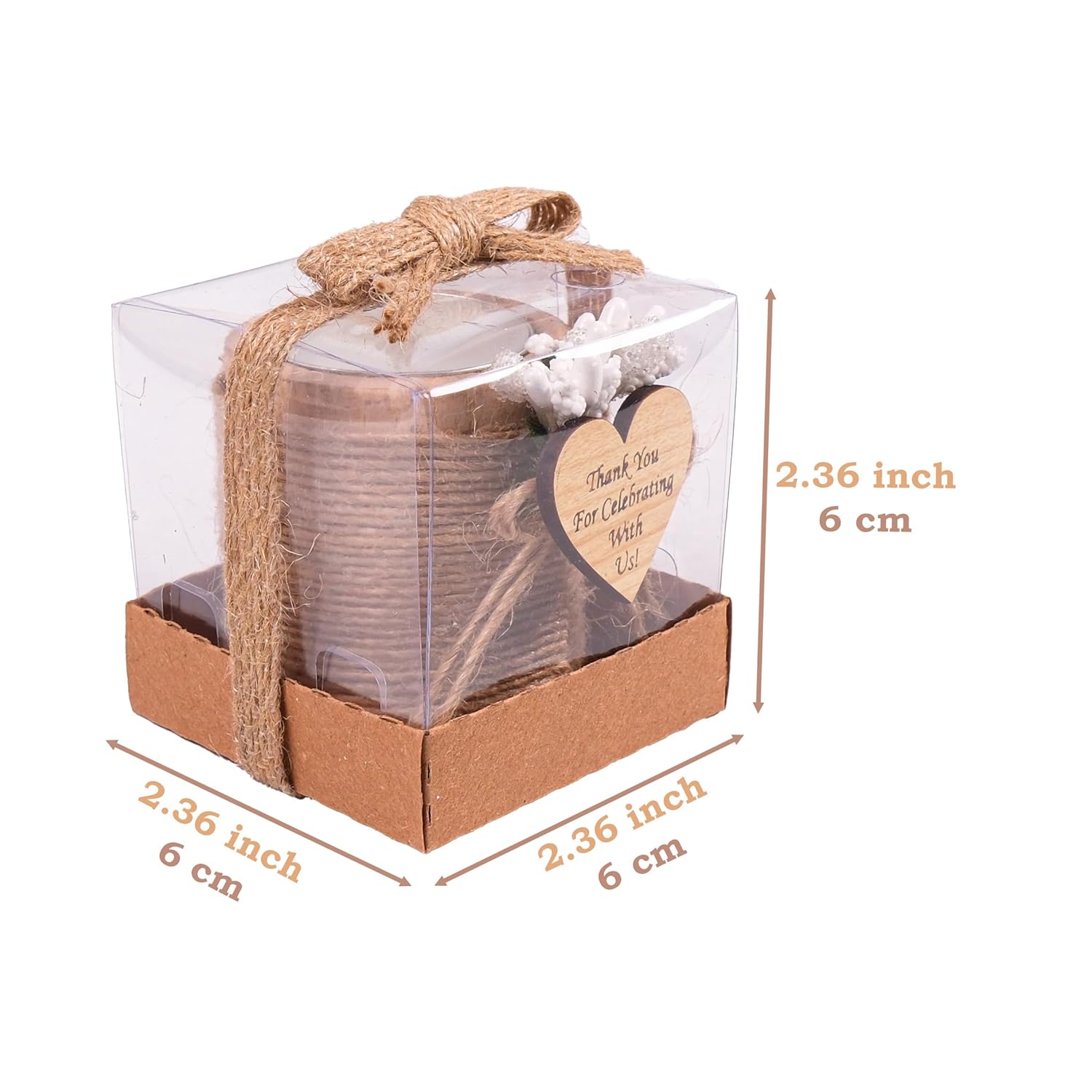 HTF Pack of 10 Wooden Tealight Candle Holders