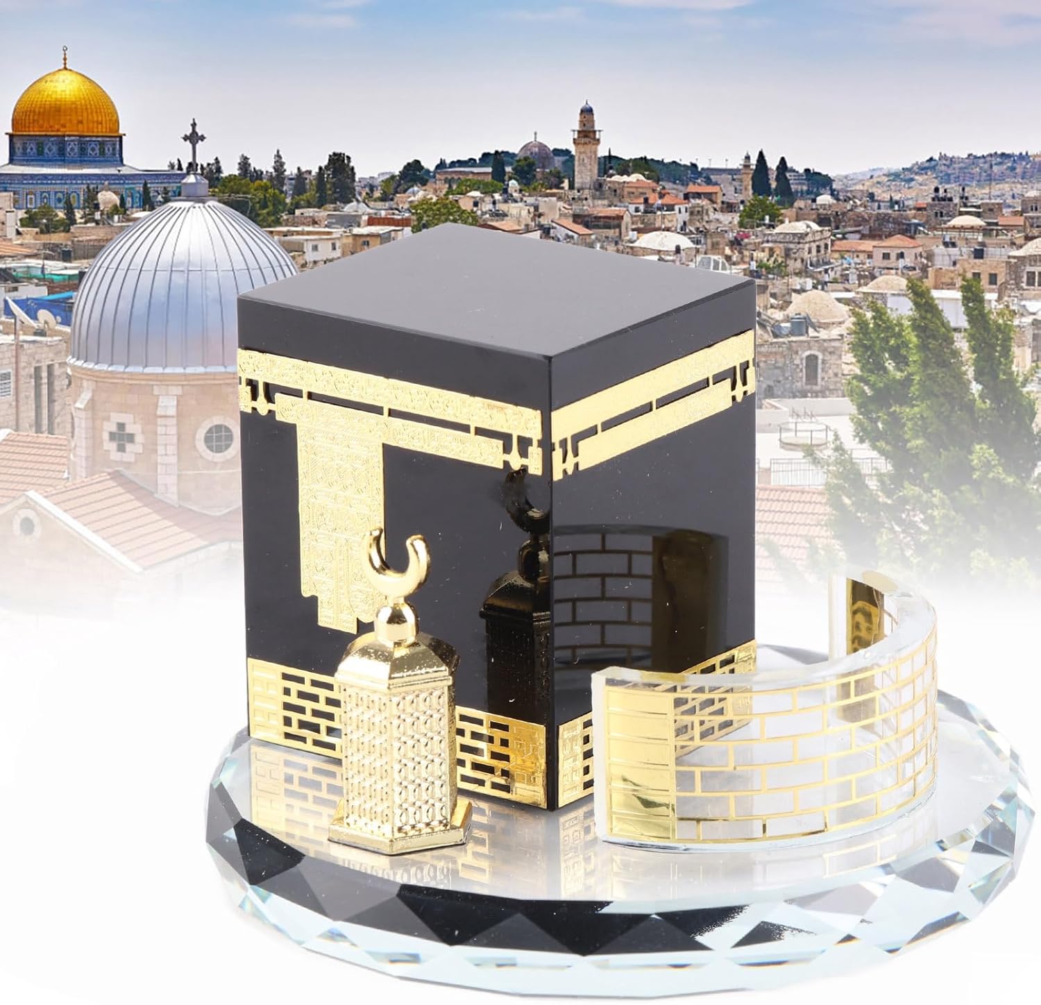 TOPINCN Islamic Decor Model Crystal Car Ornament