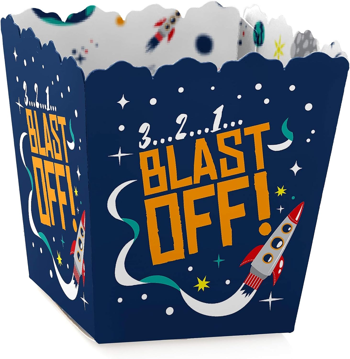 Blast Off to Outer Space Mini Candy Boxes Set of 12