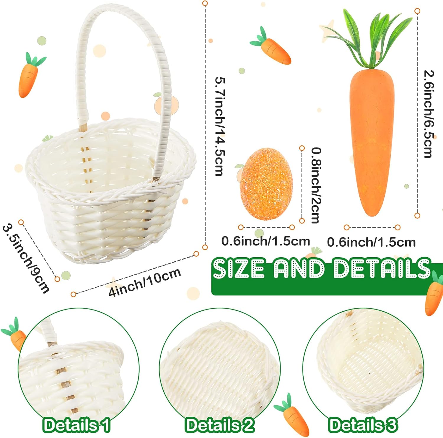 Taiyin 332 Pcs Mini Easter Party Favor Supplies