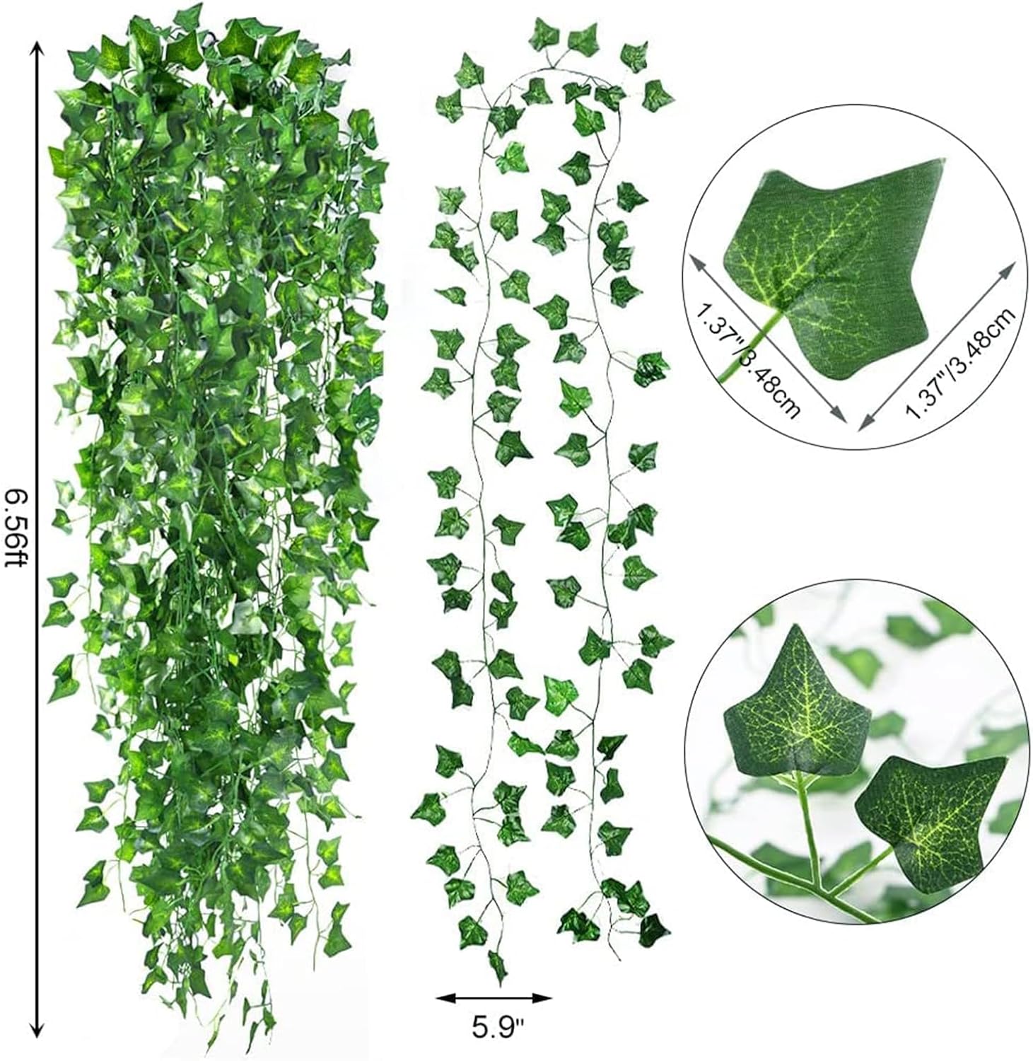 CEWOR 14 Pack Artificial Ivy Garland for Wall Decor