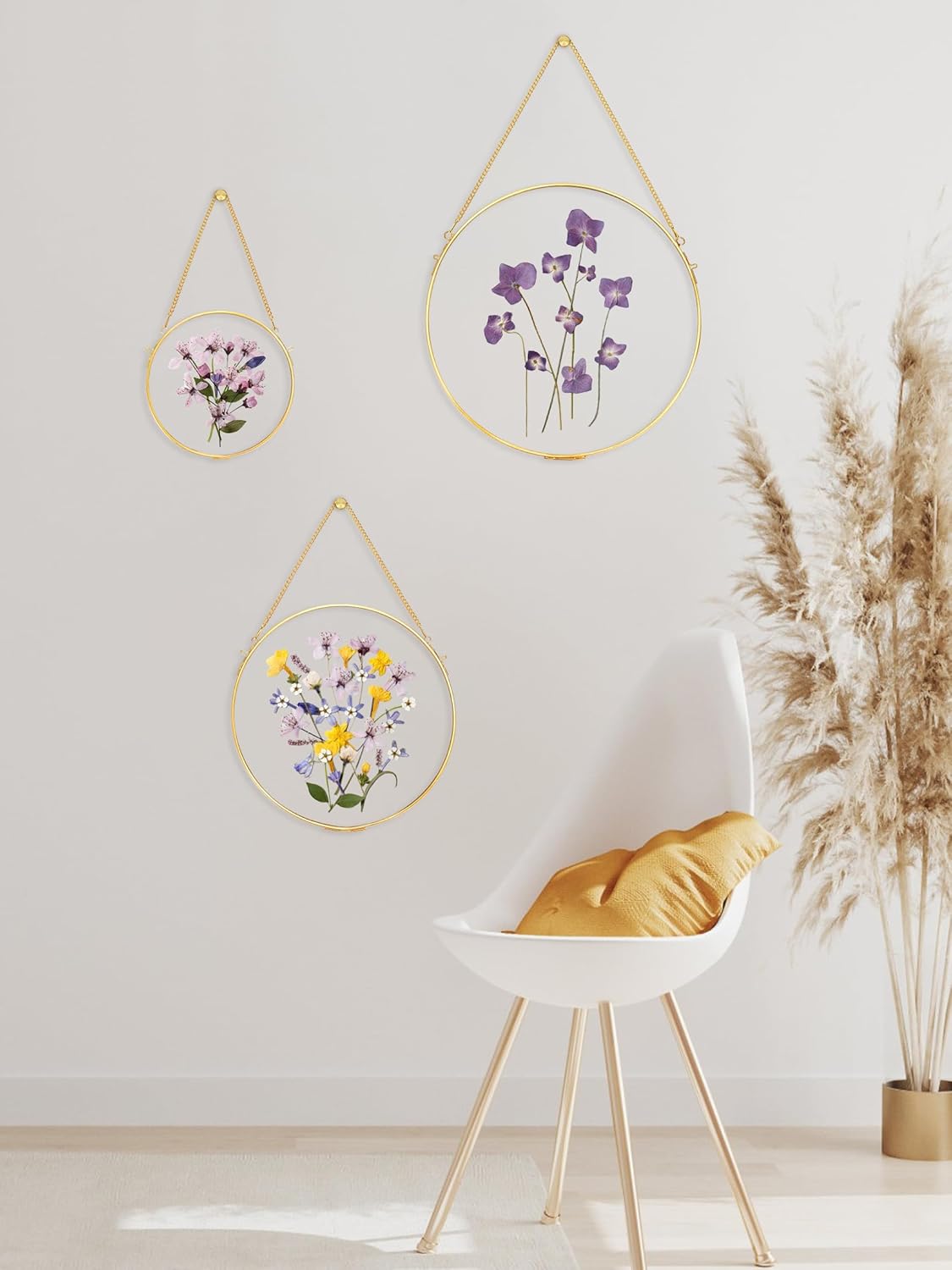 REDHUGO Handmade Glass Frame for Pressed Flowers Wall Decor
