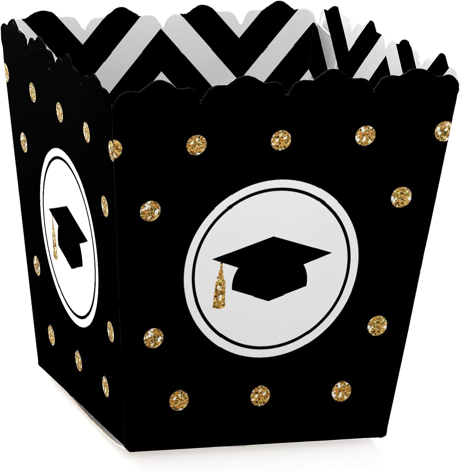 Gold Tassel Party Favor Boxes Set of 12