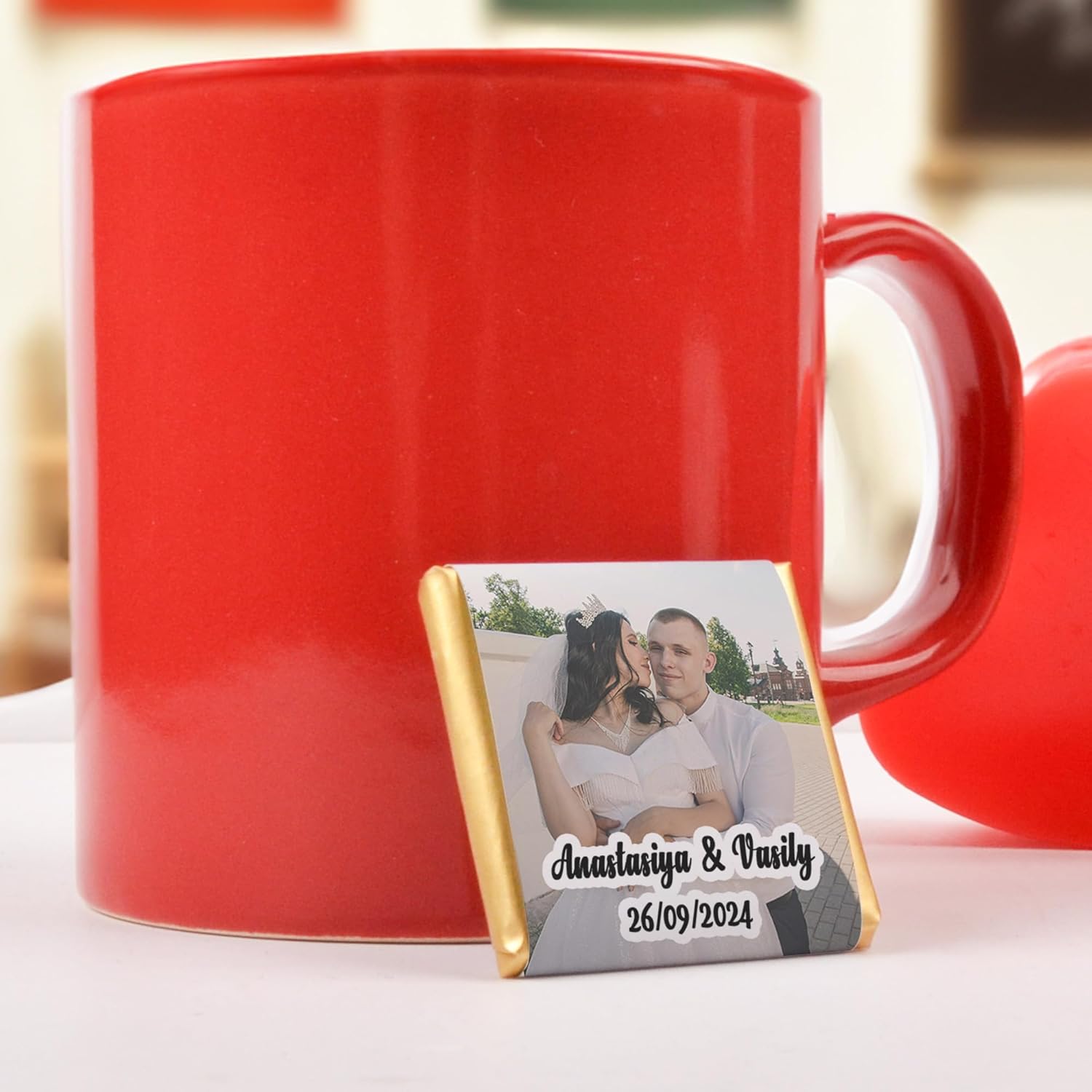 Personalized Wedding Chocolate Set of 50