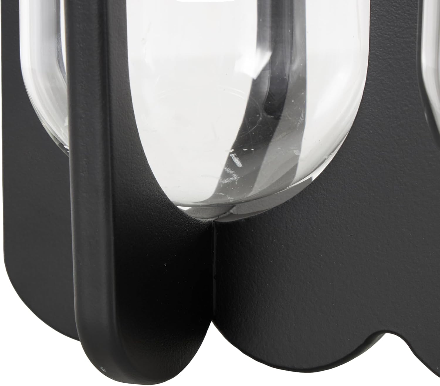 Deco 79 Black Wood 3 Slot Candle Holder
