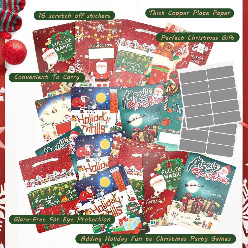16 Christmas Scratch-Off Cards for Fun and Surprise