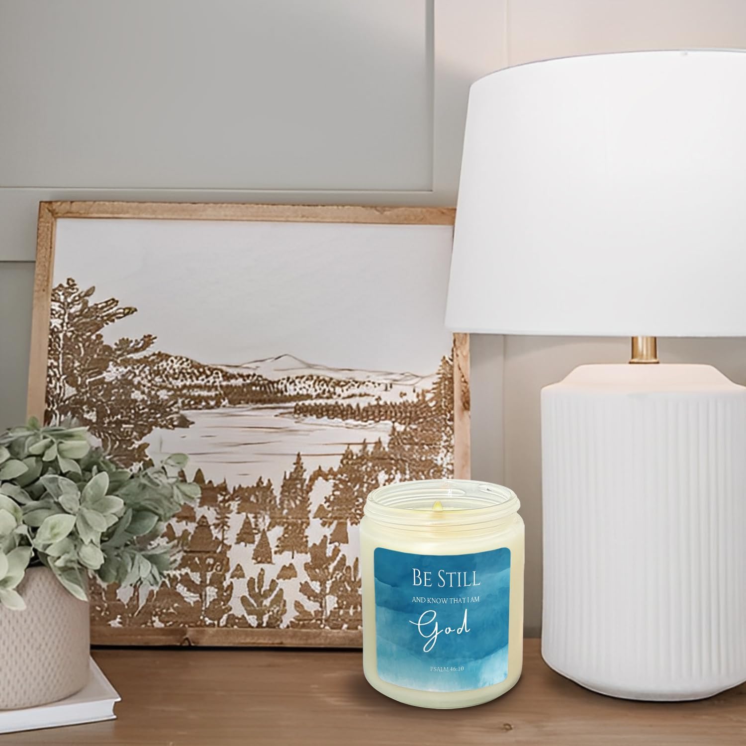Christian Gifts for Women Lavender Candle