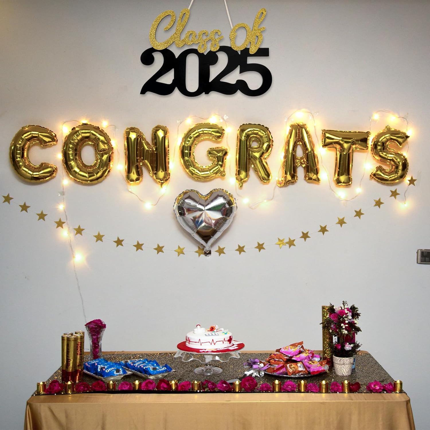 2025 Graduation Wooden Sign Gold 1575x984 Inches