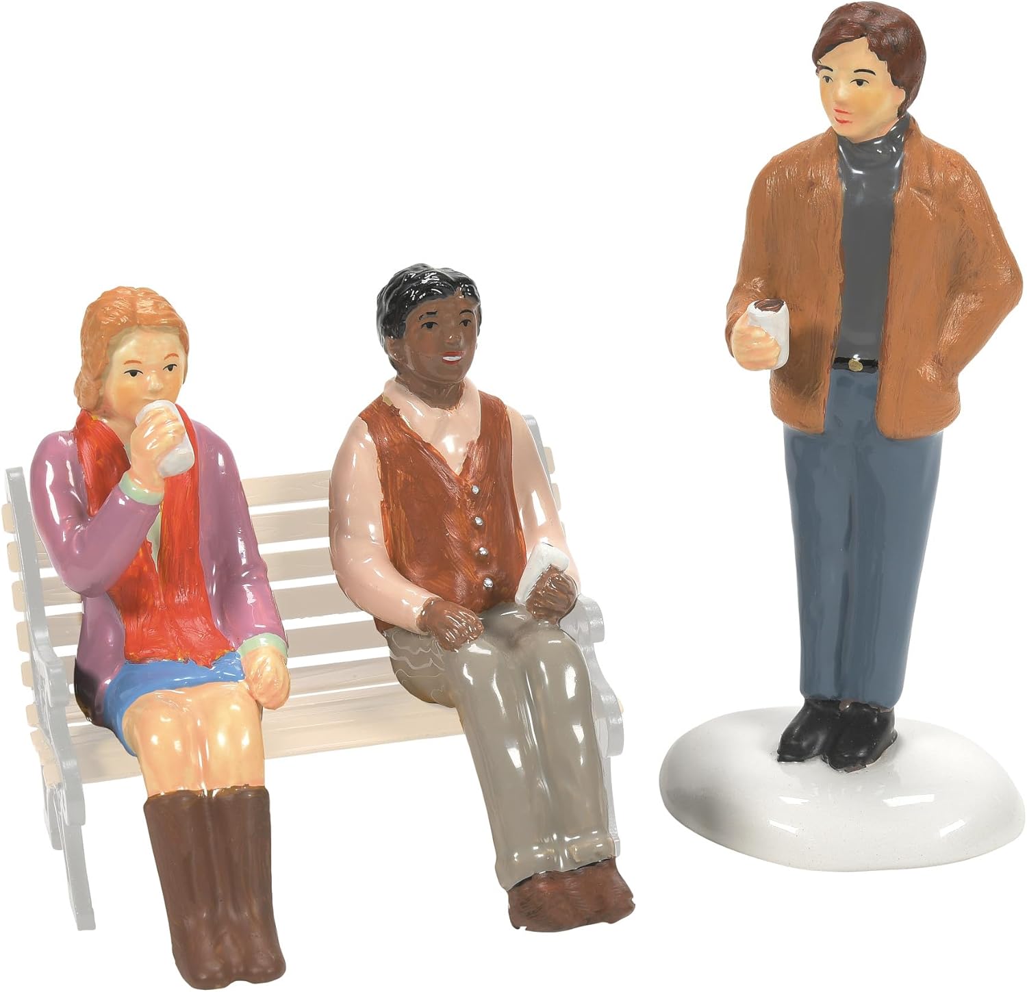 Department 56 Village Hipsters Coffee Drinking Figurine Set