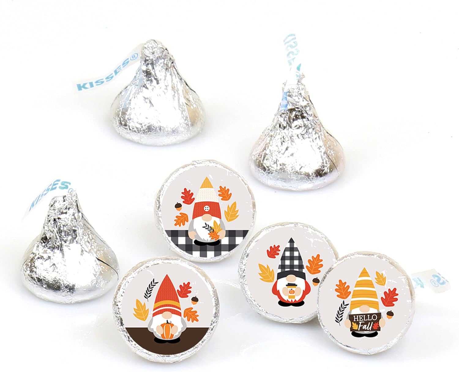 Big Dot Of Happiness Fall Gnome Candy Sticker Favors