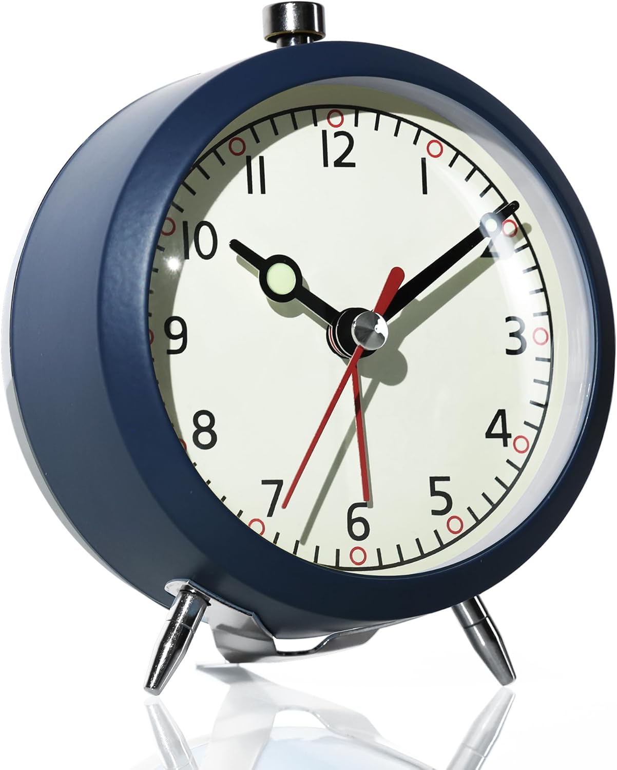 AYRELY 4 Inch Loud Analog Alarm Clock with Retro Design