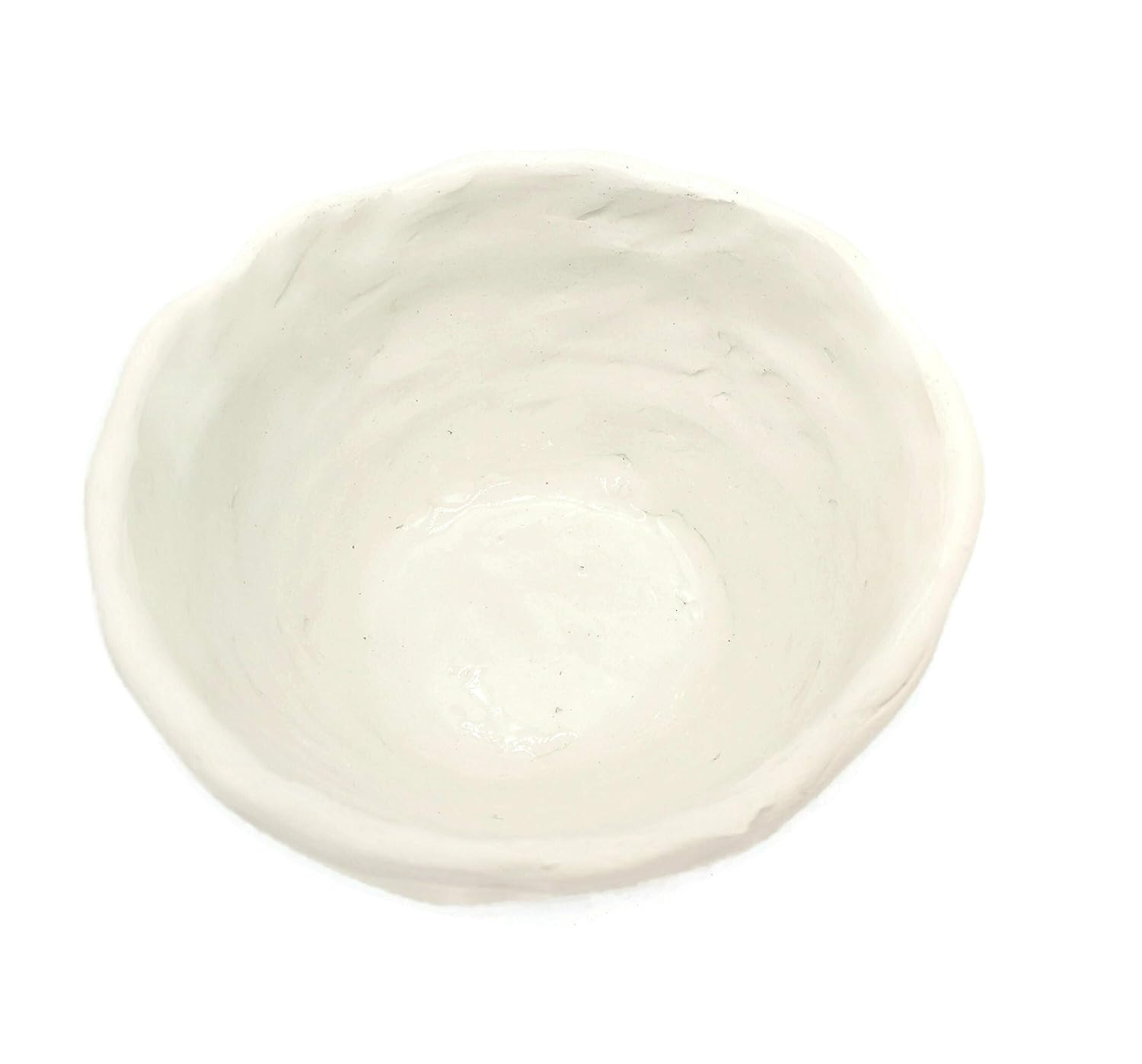 White Handmade Ceramic Candle Holder