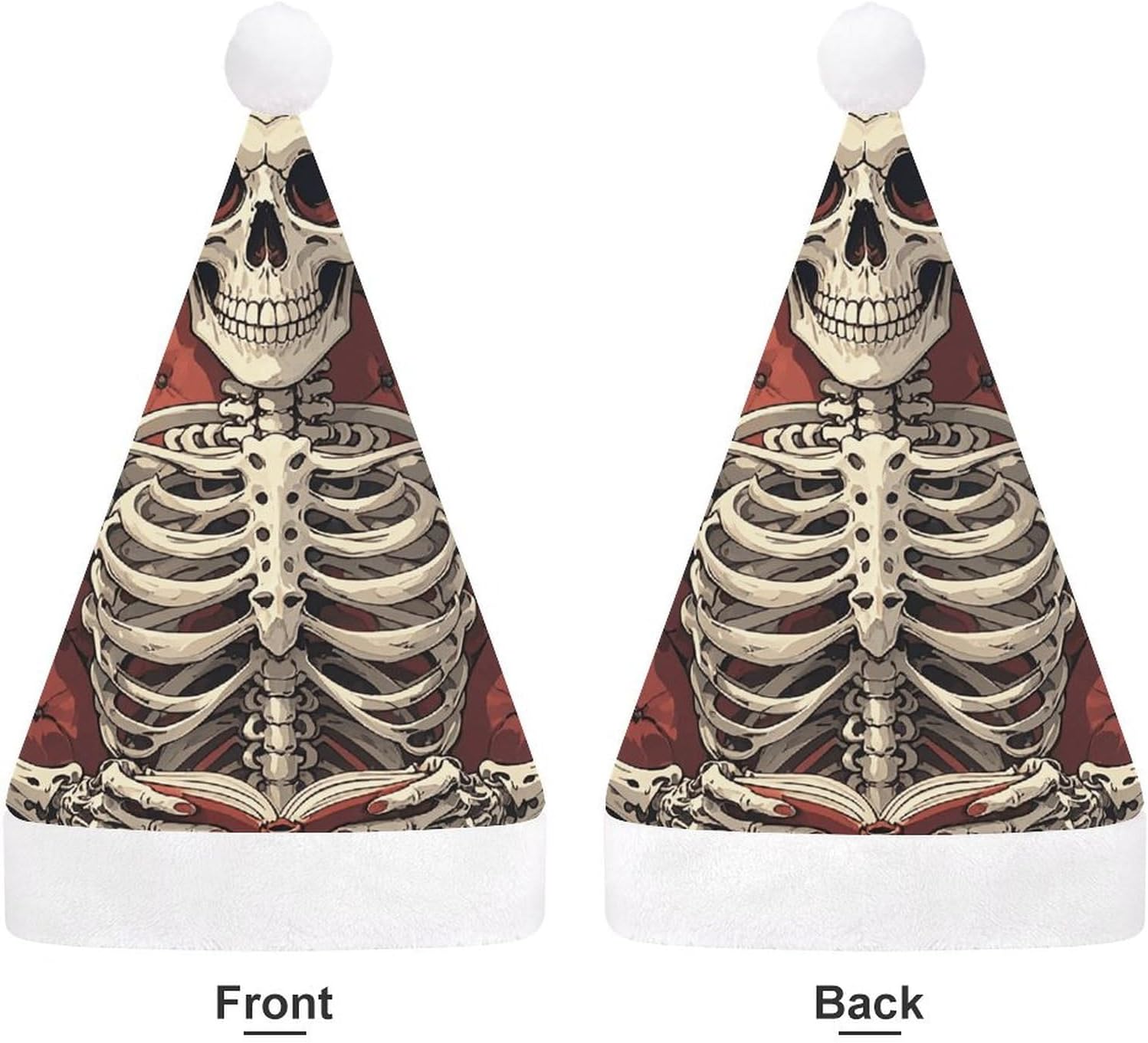 Christmas Santa Hat Skeleton Novelty Headwear