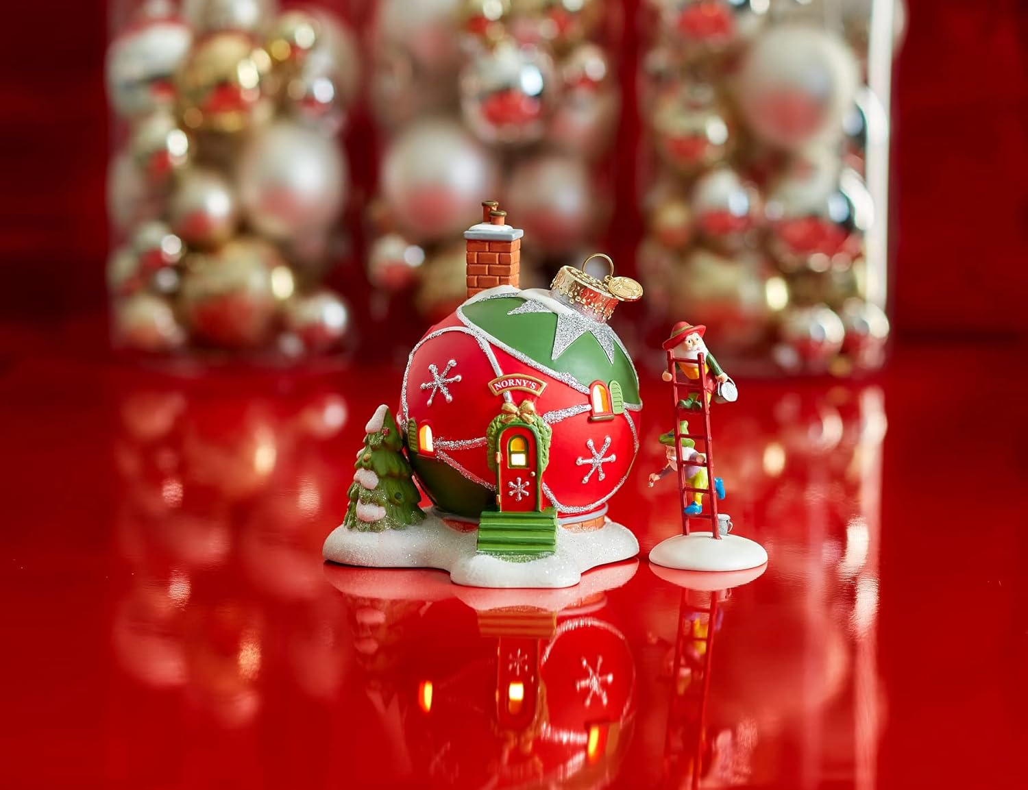 North Pole Village Sparkling Figurine 394 Inch