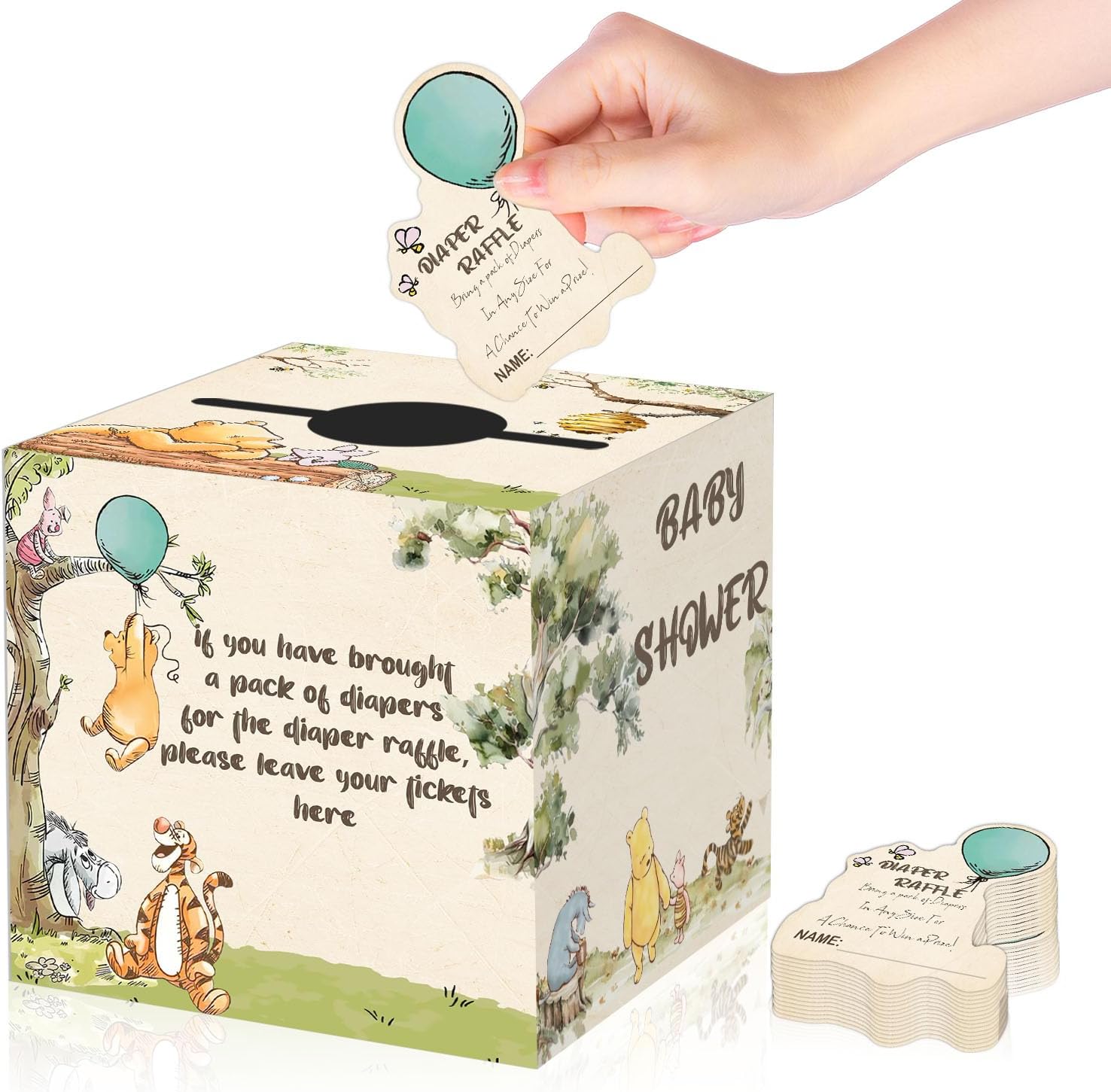 Winnie the Pooh Baby Shower Decorations 50 Pcs