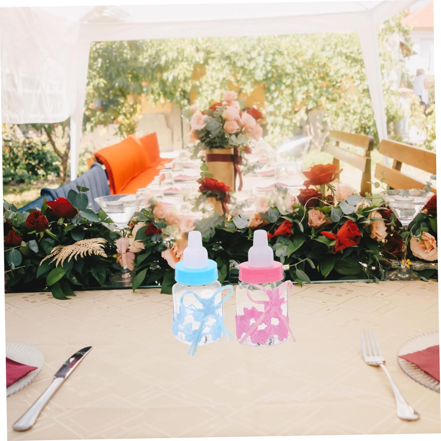 PRETYZOOM 12pcs Shower Candy Boxes Fillable Mini Bottles Party Favors