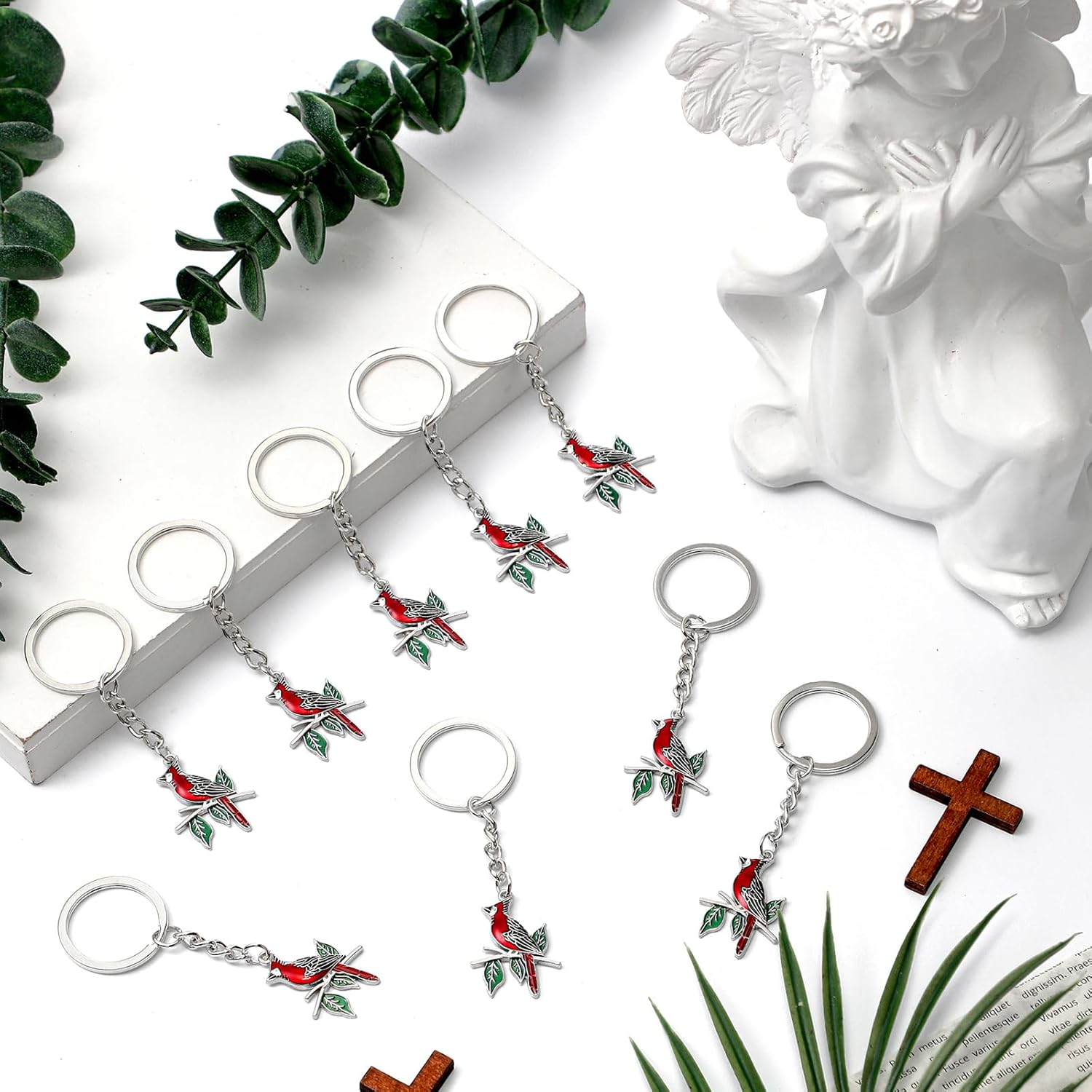 Ecally 20 Set Funeral Favors Keychain Celebration of Life Memorial Gifts