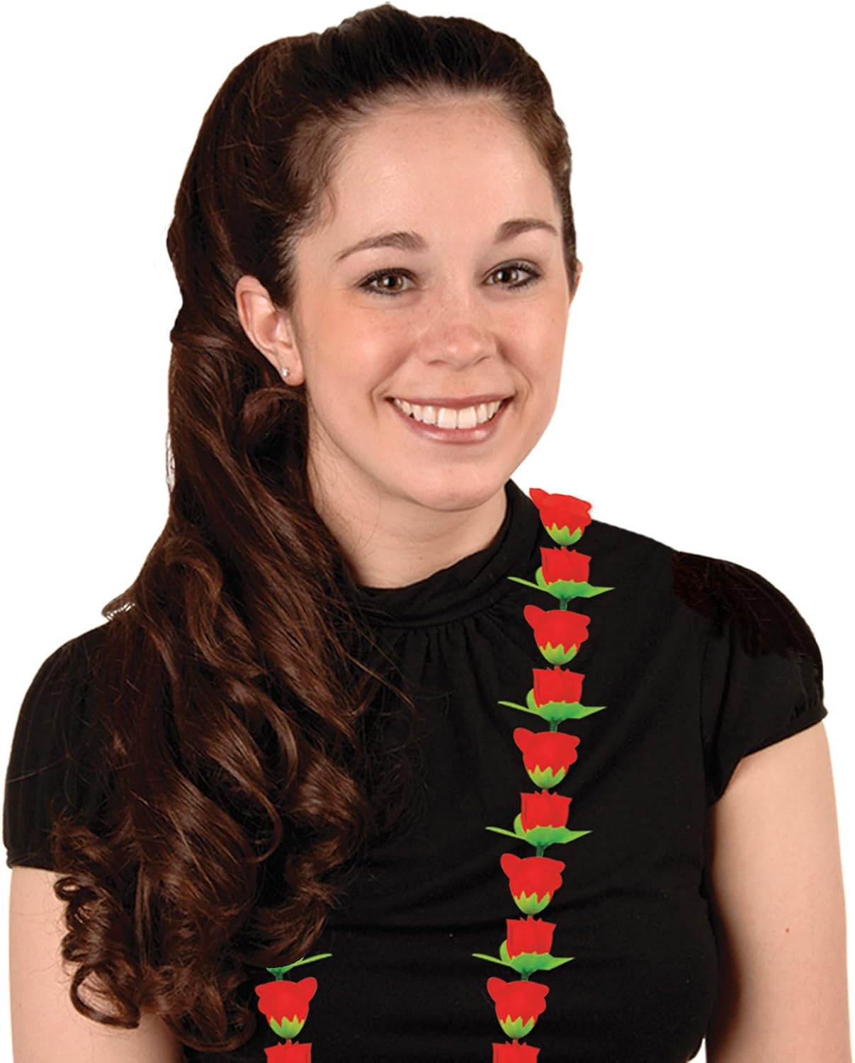 Beistle 4 Piece Fabric Rose Leis for Parties