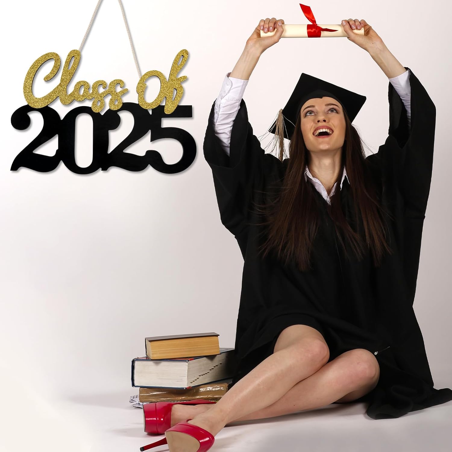 2025 Graduation Wooden Sign Gold 1575x984 Inches