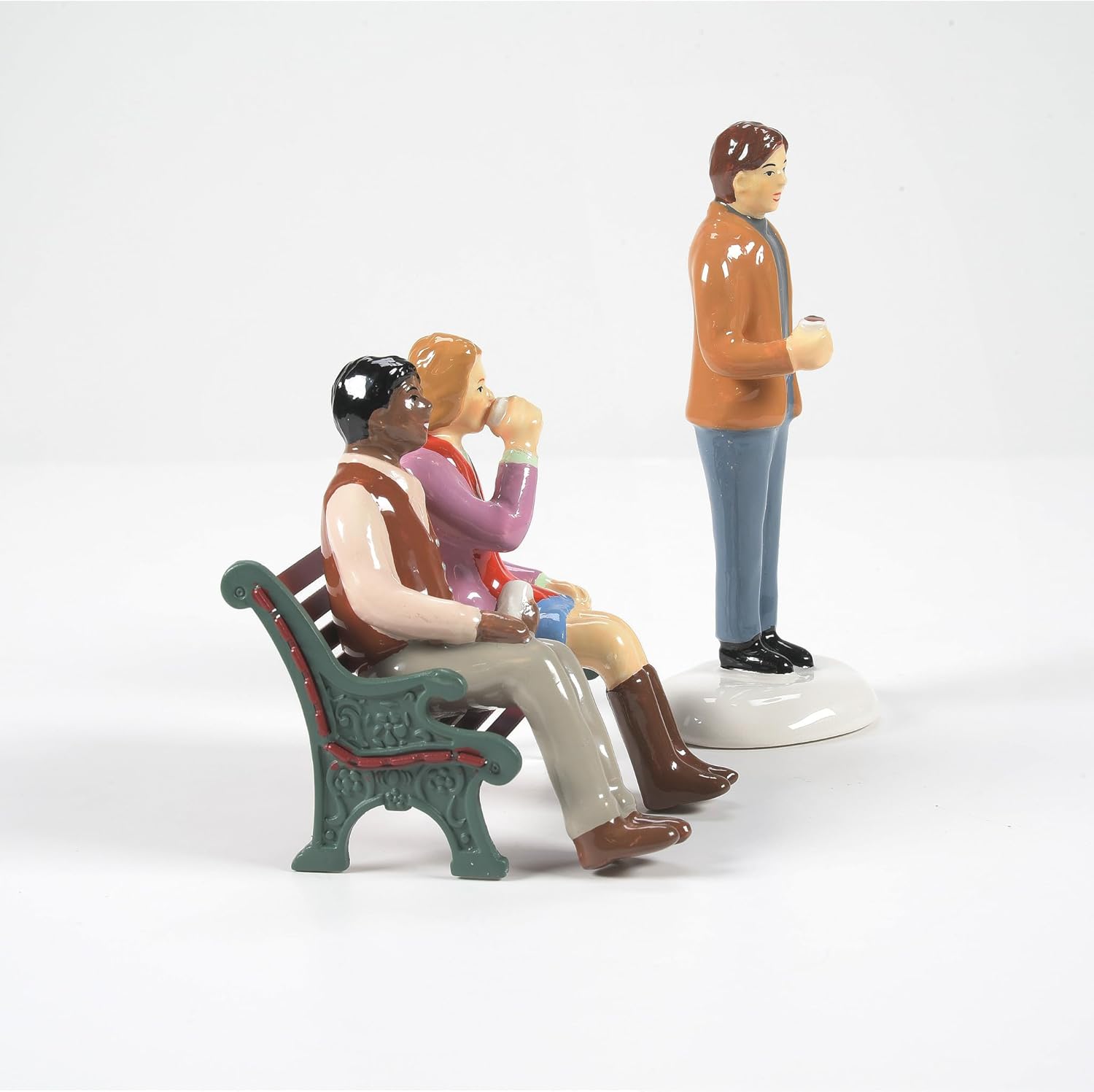 Department 56 Village Hipsters Coffee Drinking Figurine Set