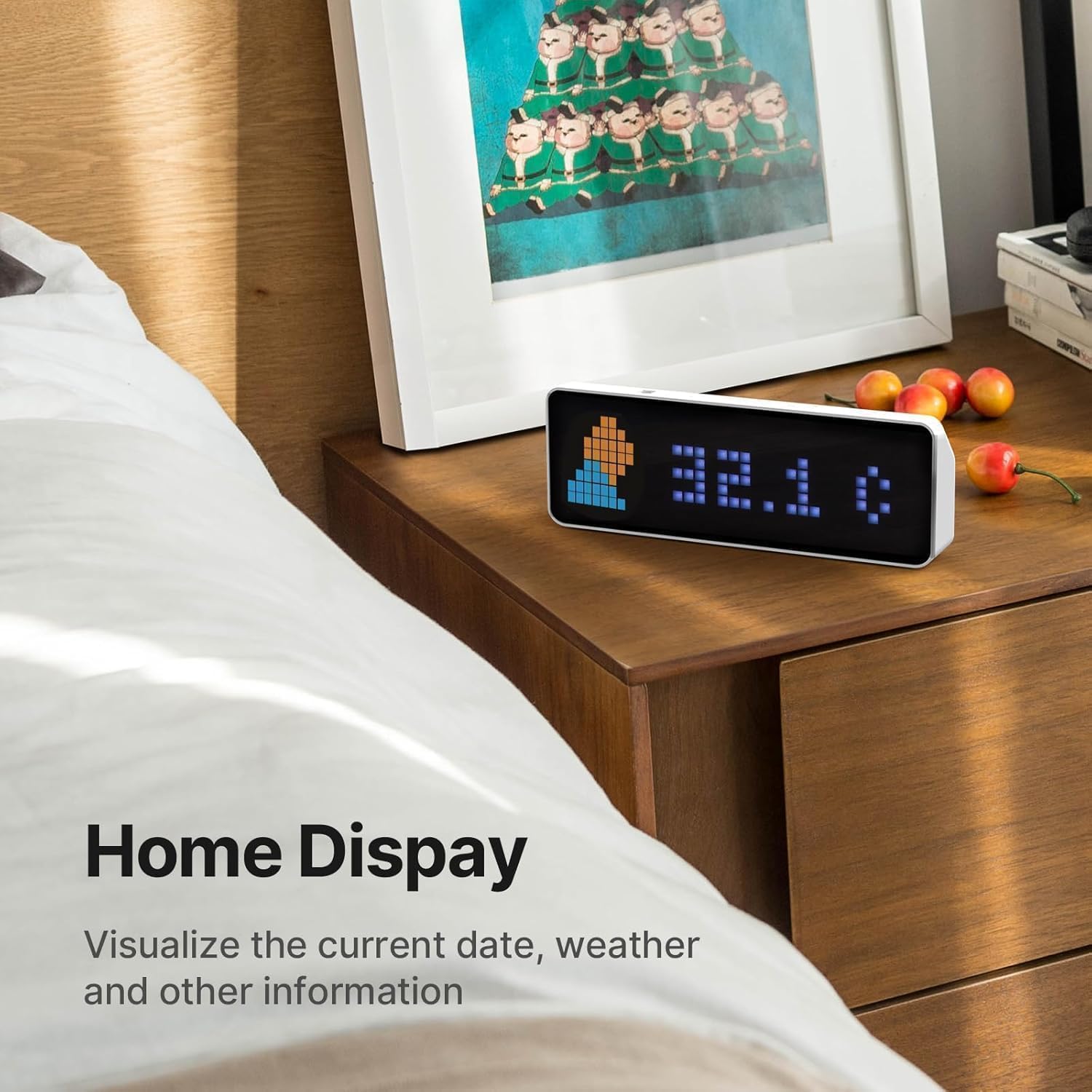 ULANZI TC001 Smart Pixel Clock with Weather and Social Media