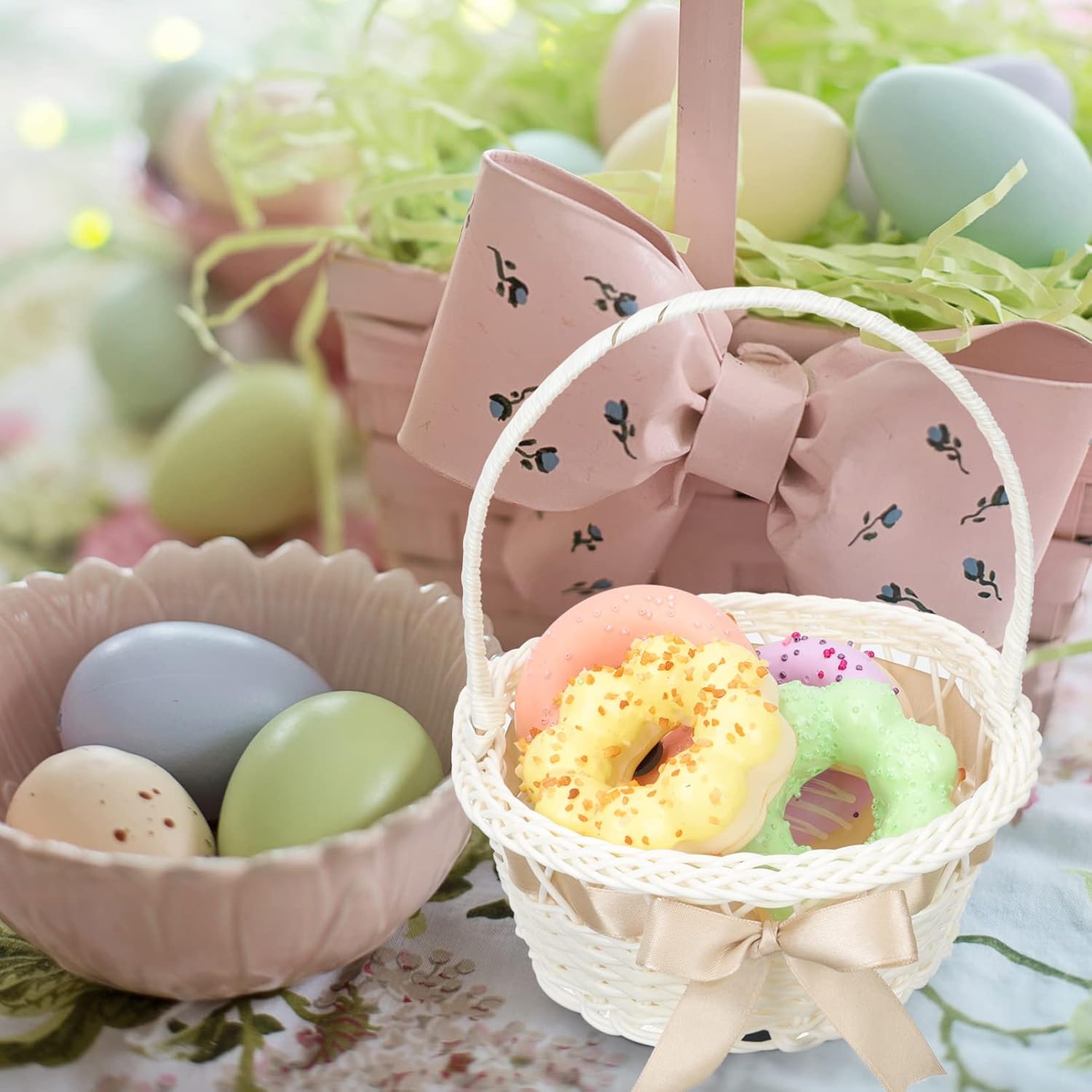 STOBOK Wedding Girl Basket with Handle