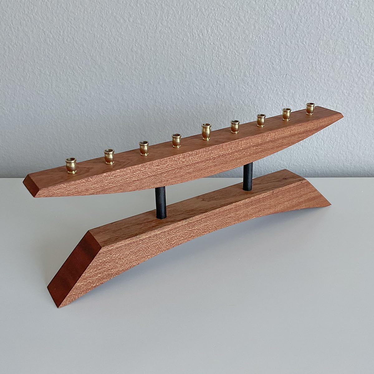 9 Branch Modern Menorah Handcrafted in America