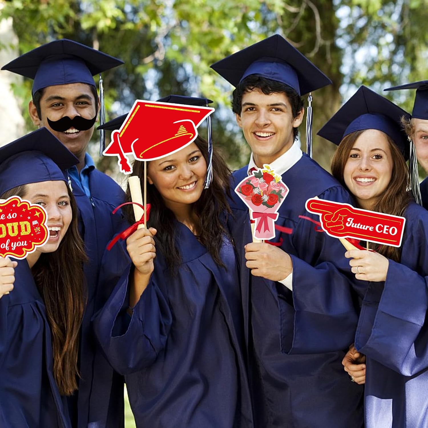 Class of 2025 Graduation Photo Booth Props Set