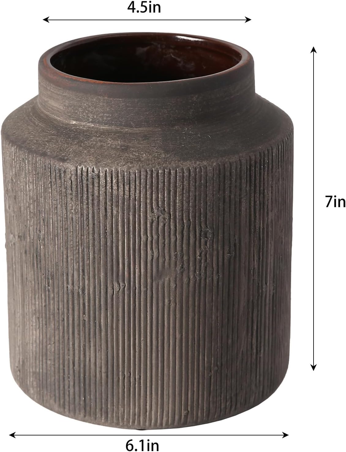 Rustic Vase for Home Decor 61 Inch Ceramic