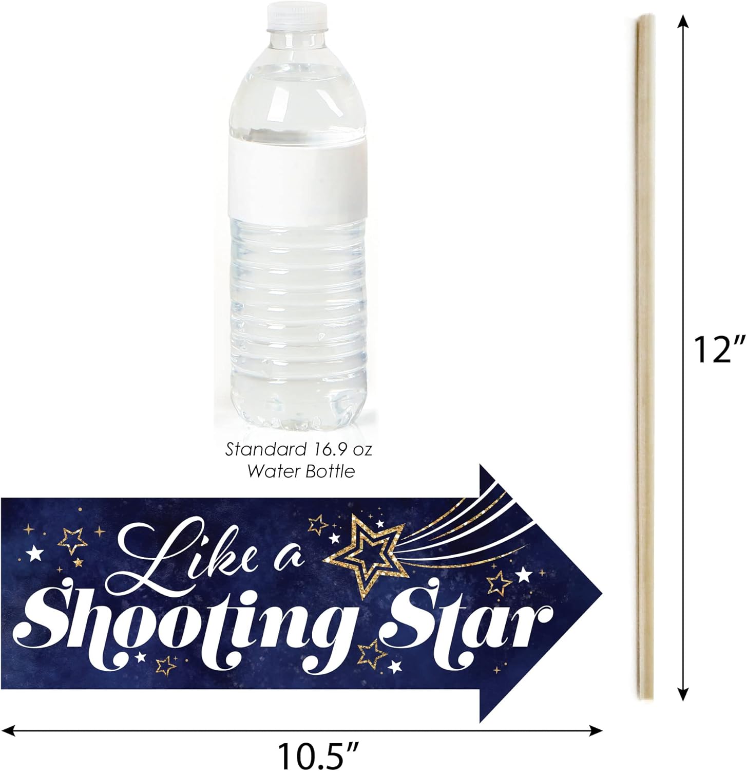 Big Dot of Happiness Funny Starry Skies Photo Booth Props Kit - 10 Piece