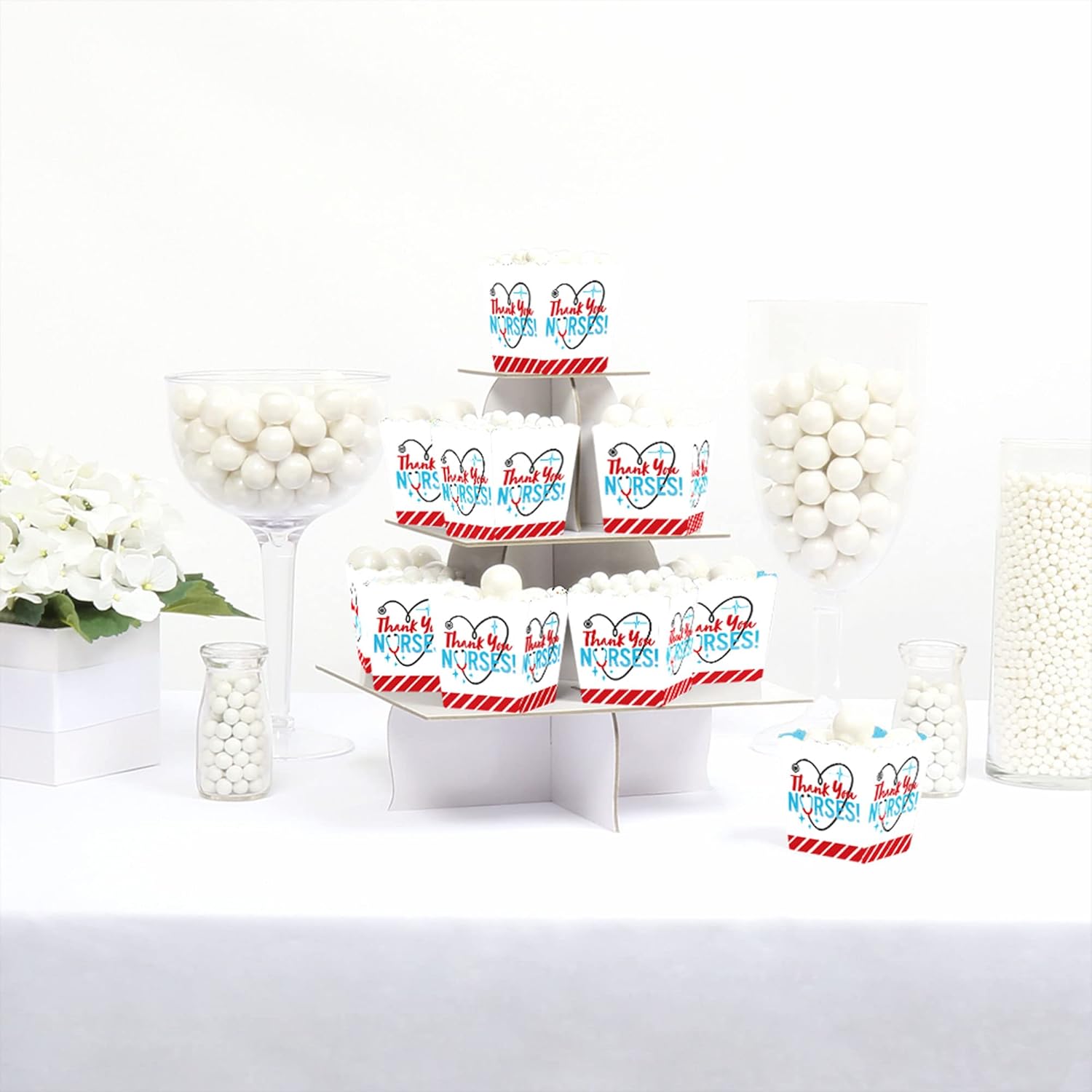 Thank You Nurses Mini Candy Favor Boxes Set of 12