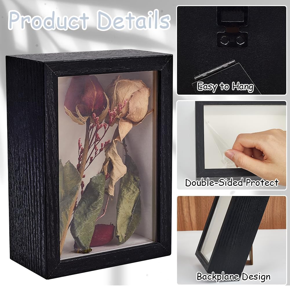 Shadow Box Frame for Dried Flowers and Keepsakes 64x45x25 Inch