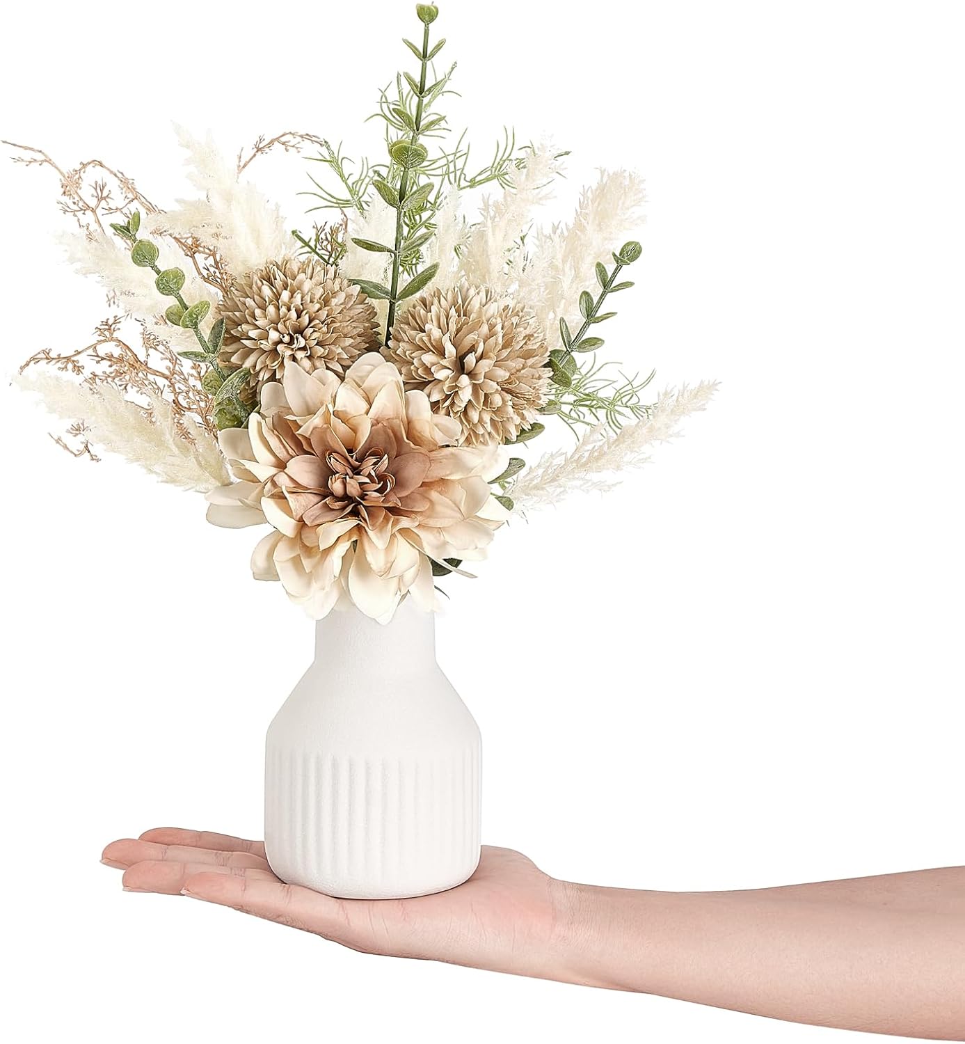 Mkono Artificial Flower Arrangement 135 Inch Centerpiece Decor