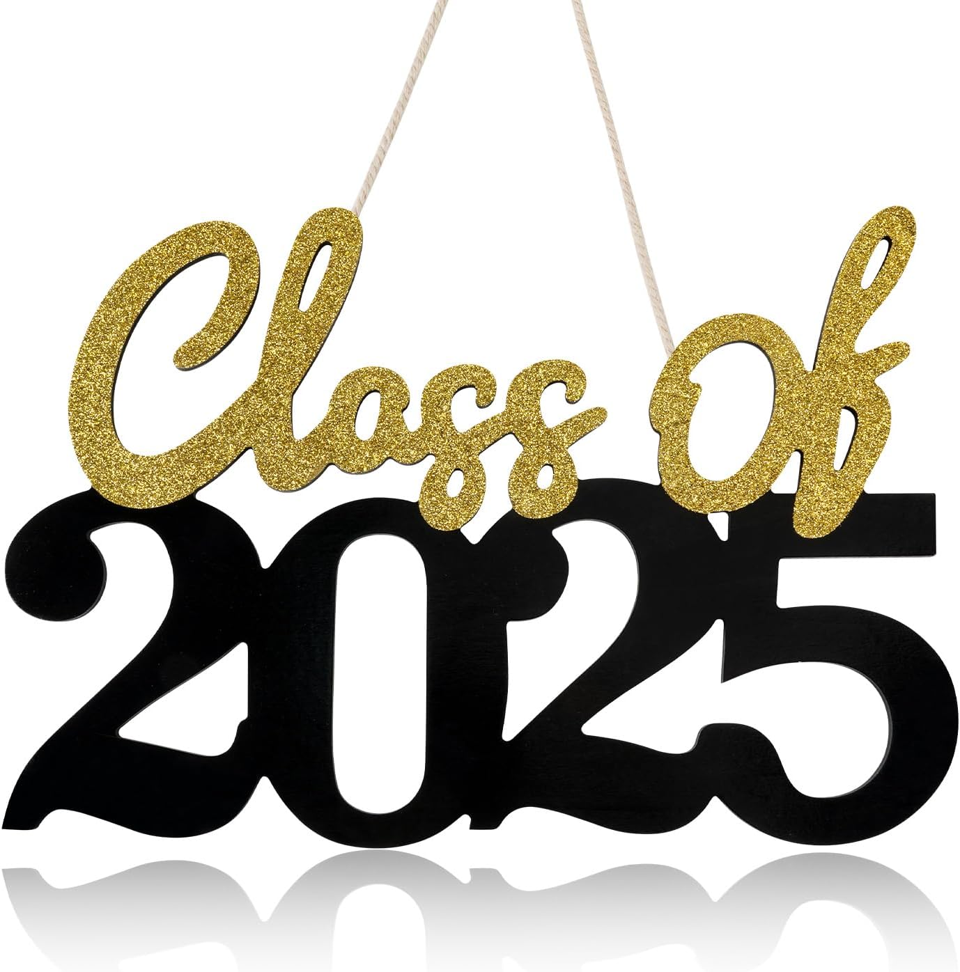 2025 Graduation Wooden Sign Gold 1575x984 Inches
