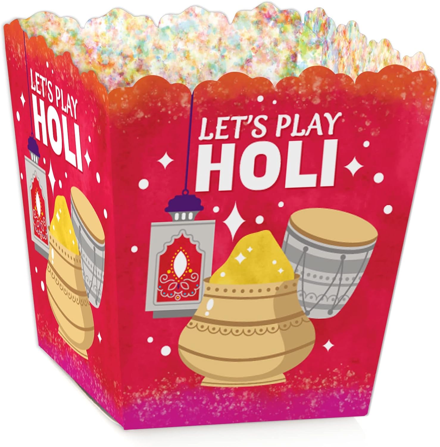 Big Dot of Happiness Holi Hai Party Candy Boxes Set of 12
