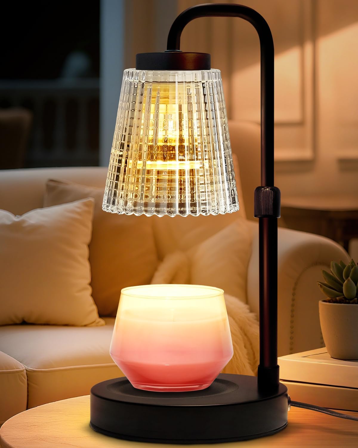 Adjustable Candle Warmer Lamp with Timer
