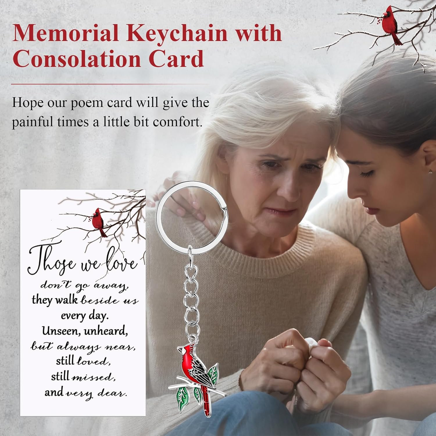 Ecally 20 Set Funeral Favors Keychain Celebration of Life Memorial Gifts